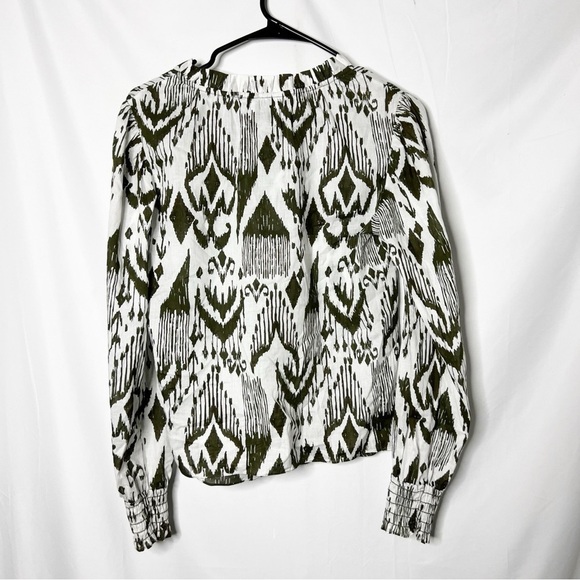 Misa Los Angeles Women's Merida Green Patterned Top - Picture 3 of 5